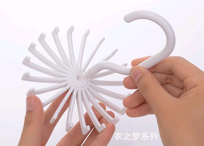 厂家现货批发零售迷你型塑料领带架丝巾架饰品架6色可选量大从优